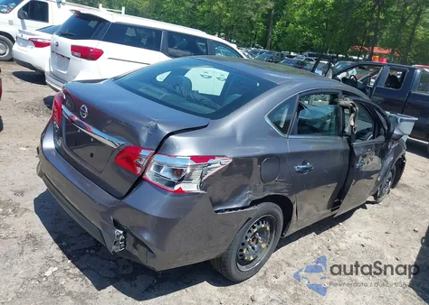 2019 Nissan Sentra S z USA, uszkodzony, nr VIN 3N1AB7AP5KY323278